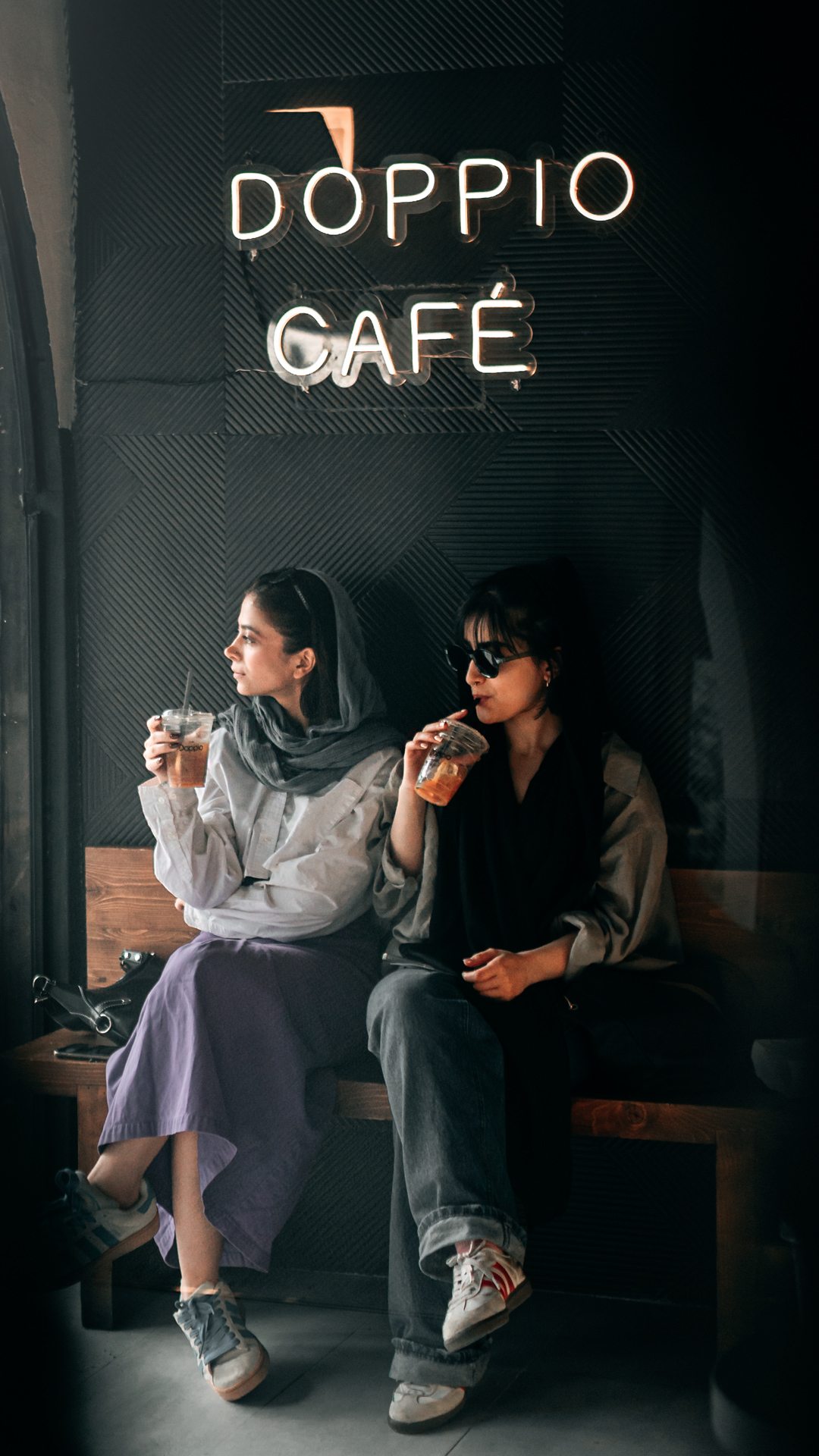 A detail from Doppio Coffee